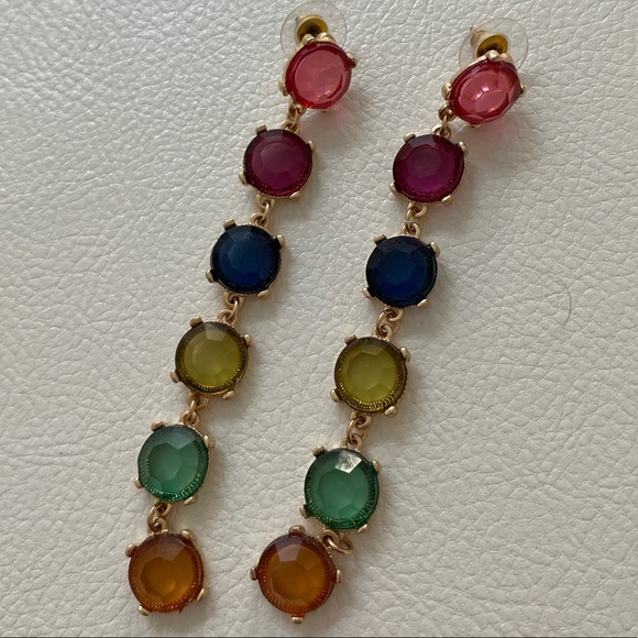 Urban Outfitters multicolor stone drop earring - Picture 3 of 5